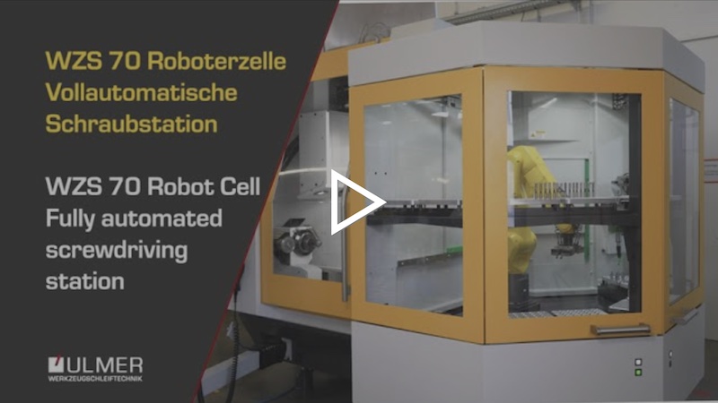 Das Video zeigt die Funktion einer Vollautomatische Schraubstation WZS 70 in einer Roboterzelle