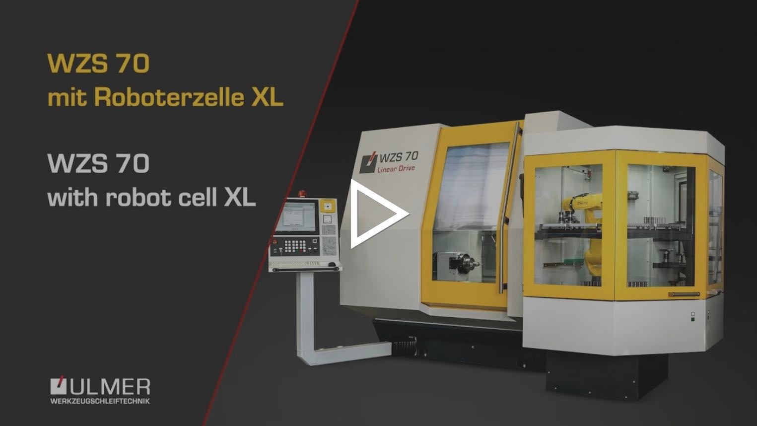 Das Video zeigt die WZS Maschine mit der Roboterzelle XL
